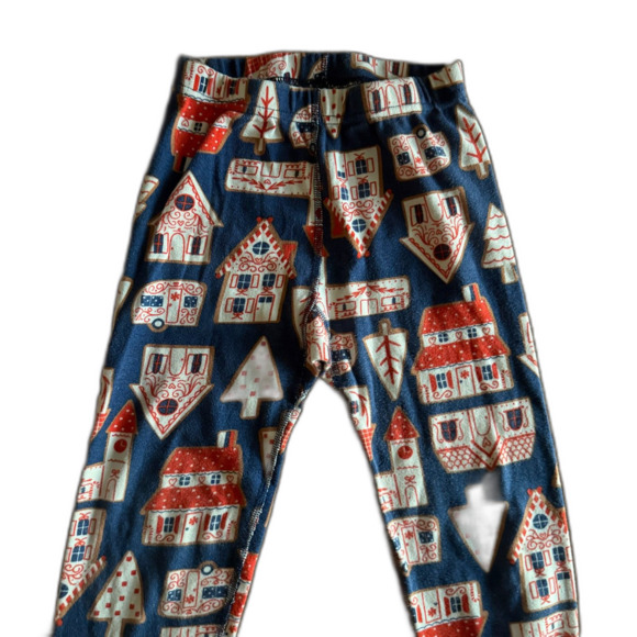 Hanna Andersson Gingerbread Village Pajama Set Youth 6-7 - Picture 4 of 10